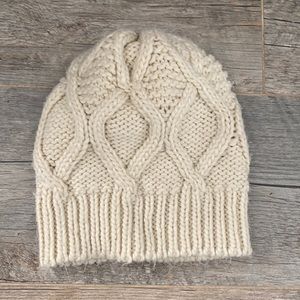 Missimo Cream Knitted Beanie